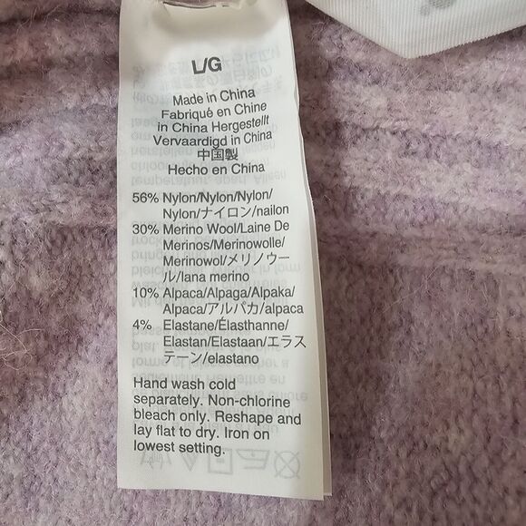 J. Crew Super Soft Yarn Wool Alpaca Mock Neck Sweater Lilac Large Cozy Academia - Picture 4 of 6